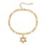 OHAYOO Davidstern Armband Damen 14K Gold Plated 925 Sterling Silber Vergoldet Liebeskind Goldenes Schmuck für Frauen Mädchen Tochter Mutter
