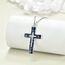 YFN Kreuz Halskette Sterling Silber Abalone Shell Kreuz Anhänger Religiöser Schmuck Geschenke für Damen Herren