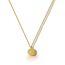 HANLI 14K Gold Vergoldet Halsketten Damen - Zarte Sonne Anhänger Kette mit Cubic Zirkonia für Frauen Mädchen Wasserfeste Hautverträglich Schmuck