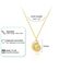 HANLI 14K Gold Vergoldet Halsketten Damen - Zarte Hülse Anhänger Kette mit Cubic Zirkonia für Frauen Mädchen Wasserfeste Hautverträglich Schmuck
