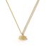 HANLI 14K Gold Vergoldet Halsketten Damen - Zarte Lotus Anhänger Kette mit Cubic Zirkonia für Frauen Mädchen Wasserfeste Hautverträglich Schmuck