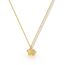 HANLI 14K Gold Vergoldet Halsketten Damen - Zarte Blume Anhänger Kette mit für Frauen Mädchen Wasserfeste Hautverträglich Schmuck