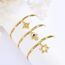 OHAYOO Davidstern Armband Damen 14K Gold Plated 925 Sterling Silber Vergoldet Liebeskind Goldenes Schmuck für Frauen Mädchen Tochter Mutter
