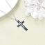 YFN Kreuz Halskette Sterling Silber Abalone Shell Kreuz Anhänger Religiöser Schmuck Geschenke für Damen Herren