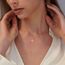 HANLI 14K Gold Vergoldet Halsketten Damen - Zarte Sonnenblume Anhänger Kette mit für Frauen Mädchen Wasserfeste Hautverträglich Schmuck