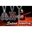 XUANPAI 3 Stück Satanismus Schmuck Leviathan Kreuz Halskette Siegel von Luzifer Umgekehrtes Kreuz Davidstern Halsketten Church of Satan Wiccan Amulett Schmuck für Männer Frauen,Schwarz
