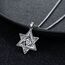 CUOKA MIRACLE Elegante Davidstern Kette 925 Sterling Silber - Hexagram Anhänger für Ehemann & Sohn - Besonderes Geschenk für Bar Mizwa, Geburtstag & Feiertage