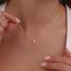 HANLI 14K Gold Vergoldet Halsketten Damen - Zarte Mond Anhänger Kette mit für Frauen Mädchen Wasserfeste Hautverträglich Schmuck
