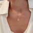 HANLI 14K Gold Vergoldet Halsketten Damen - Zarte Sonne Mond Anhänger Kette mit für Frauen Mädchen Wasserfeste Hautverträglich Schmuck