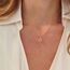 HANLI 14K Gold Vergoldet Halsketten Damen - Zarte Sonne Mond Anhänger Kette mit für Frauen Mädchen Wasserfeste Hautverträglich Schmuck