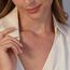 HANLI 14K Gold Vergoldet Halsketten Damen - Zarte Kreis Anhänger Kette mit Cubic Zirkonia für Frauen Mädchen Wasserfeste Hautverträglich Schmuck