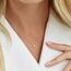 HANLI 14K Gold Vergoldet Halsketten Damen - Zarte Stern Anhänger Kette mit für Frauen Mädchen Wasserfeste Hautverträglich Schmuck