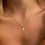 HANLI 14K Gold Vergoldet Halsketten Damen - Zarte Palme Anhänger Kette mit Cubic Zirkonia für Frauen Mädchen Wasserfeste Hautverträglich Schmuck