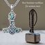 CUPENDA Thor Hammer Halskette Sterling Silber Wikinger Kompass Mjolnir Anhänger Vegvisir Schmuck Geschenke für Frauen Männer