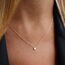 HANLI 14K Gold Vergoldet Halsketten Damen - Zarte Stern Anhänger Kette mit für Frauen Mädchen Wasserfeste Hautverträglich Schmuck
