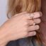 Goldener Davidstern-Ring – jüdischer Ring Magen David Ring, stapelbare Ringe für Frauen – jüdischer Sternring Schmuck, läuft nicht an, Damenring Größe 7