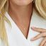 HANLI 14K Gold Vergoldet Halsketten Damen - Zarte Stern Anhänger Kette mit für Frauen Mädchen Wasserfeste Hautverträglich Schmuck