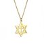 VASSAGO Davidstern-Anhänger, Halskette, Salomon, sechszackiger Stern, Talisman, Edelstahl, Hexagrael, jüdischer Israel, Schmuck für Herren