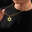 VASSAGO Davidstern Anhänger Halskette Salomon Sechsspitzer Stern Talisman Edelstahl Hexagramm jüdischer Israel Schmuck für Männer