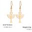 Jüdische religiöse Davidstern-Ohrringe für Frauen und Mädchen, Edelstahl, schick, Retro, Israel, Kerzenständer, Davidstern, Tropfenohrring, Chanukka-Schmuck, Edelstahl