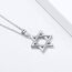 ChciSilver Davidstern Kette aus 925 Silber Hexagramm Anhänger Halskette für damen und mädchen