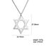 EUEAVAN Davidstern Halskette für Frauen Hexagramm Anhänger Halskette Amulett Symbo Jüdisch Israel Religiös David Schmuck Geschenk Frauen (Silber)