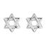 Kerraom Davidstern Ohrstecker Stern 925 Sterling Silber Damen Ohrringe Klein Silberohrringe Hexagramm Ohrschmuck Geburtstag Geschenk Stecker für Mädchen Freunde