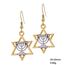 VASSAGO Religiöser jüdischer Davidstern, Israel, Chanukka, Menora, Kerze, Kerzenständer, Tropfenohrring für Frauen und Mädchen, Metall