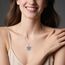 YAFEINI Davidstern Kette 925 Sterling Silber Davidstern Menora Anhänger Halskette Chanukka Schmuck Jüdische Religiöse Geschenk für Frauen Männer Mütter