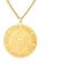 VASSAGO Davidstern Halskette mit hebräischen Chai jüdischen Stern Halskette Chanukka Menorah Anhänger 12 Konstellation Halskette Amulett Jüdischer Schmuck für Männer Frauen (Goldstern von David)