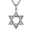 ONEFINITY Davidstern Halskette für Damen 925er Sterlingsilber jüdische Stern Halskette Hexagramm Anhänger Davidstern Amulett Schmuck für Männer Frauen Ehefrau