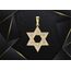 PRINS JEWELS 14 Karat 585 Gold Davidstern Mit Zirkonia Steinen Anhänger Gelbgold