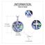 Davidstern Kette Silber 925 Kreuz David Stern Anhänger Halskette Abalone Muschel Religiöser Jüdischer Davidstern Schmuck Geschenk für Herren Damen