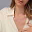 HANLI Kette Silber 925 Damen - Zarte Korn Anhänger Kette mit für Frauen Mädchen Wasserfeste Hautverträglich Schmuck