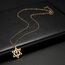 VASSAGO Davidstern-Halskette für Damen und Herren aus Edelstahl mit sechseckigem Anhänger und Kreuz, zierliches religiöses jüdisches Schmuckstück, einstellbar, Edelstahl, Kein Edelstein