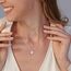 HANLI Kette Silber 925 Damen - Zarte Sonnenblume Anhänger Kette mit für Frauen Mädchen Wasserfeste Hautverträglich Schmuck