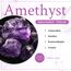 mookaitedecor Davidstern Heilstein Armband für Unisex, 16cm elastisch, Amethyst Hexagramm Edelstein Perlen Charm Stretch Armband