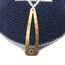 JL Kippha's Baumwolle bestickt gestrickt Marineblau Silber Davidstern Jüdische Israel Yarmulke, marineblau, 85