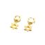Edelstahl Unisex Davidstern Magen David jüdischen Stern Tropfen Huggie Ohrringe für Männer Frauen Bat Mizwa Geschenk, Gold