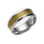 BlackAmazement Wofram Carbon Ring Davidstern Hexagramm Star of David 8mm Silber Gold blau schwarz Damne Herren (Gold, 65 (20.7))