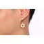 Edelstahl Unisex Davidstern Magen David jüdischen Stern Tropfen Huggie Ohrringe für Männer Frauen Bat Mizwa Geschenk, Gold