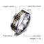 BlackAmazement Wofram Carbon Ring Davidstern Hexagramm Star of David 8mm Silber Gold blau schwarz Damne Herren (Blau, 63 (20.1))
