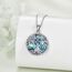 YFN Baum des Lebens Halskette Sterling Silber Unendlichkeit Kreuz Anhänger Abalone Shell keltischen Schmuck Geschenke für Damen Herren