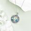 YFN Senfkörner Halskette Sterling Silber Keltischer Baum Anhänger Schmuck Religiöse Geschenke für Damen Herren