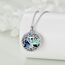 YFN Baum des Lebens Halskette Sterling Silber Keltischen Lebensbaum Anhänger Schmuck Geschenke für Damen Herren Mädchen (Chai Urne)