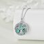 YFN Baum des Lebens Halskette Sterling Silber Keltischen Lebensbaum Anhänger Schmuck Geschenke für Damen Herren Mädchen (Nüchternheit Urne)