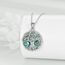 YFN Baum des Lebens Halskette Sterling Silber Viking Baum Anhänger Kette Valknut Amulett Keltischer Schmuck Geschenke für Damen Herren