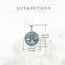 YFN Baum des Lebens Halskette Sterling Silber Zinn Rad der Hekate Göttin Anhänger Kette Schmuck Wiccan Geschenke für Damen Herren