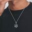 HXWZB Davidstern Halskette für Männer Sterling Silber Davidstern Anhänger Jüdischer Stern Löwe/Rabe/Wolf David Schmuck für Männer Frauen, Sterling Silber, Kein Edelstein
