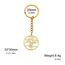 VASSAGO Davidstern Schlüsselanhänger Edelstahl jüdische Chai Schlüsselanhänger Am Yisrael Hebräisch Amulett Schmuck Geschenk für Frauen Männer (gold)